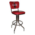 Coca-Cola Seatback Bar Stool