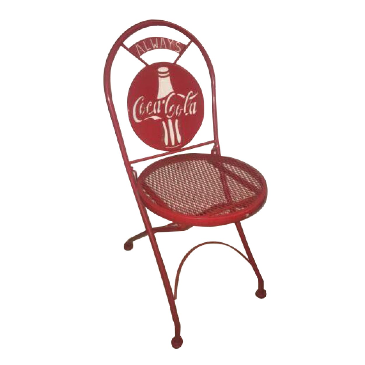 Coca-Cola Red Metal Chair